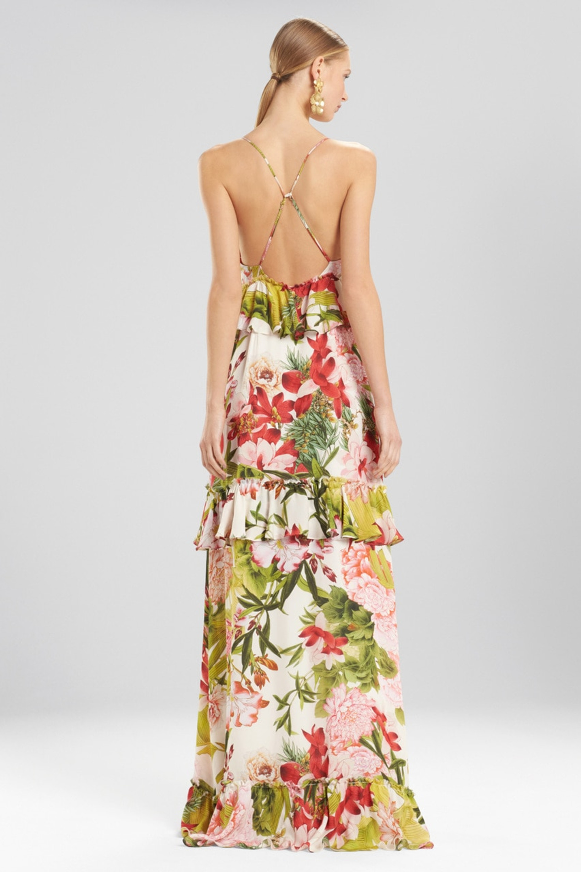 Buy Paradise Floral Tiered Maxi Dress Online | Natori