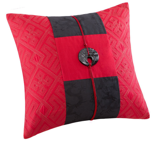 Geisha Square Pillow with Hardware