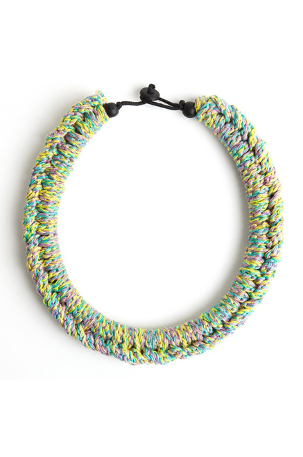 Hand Knotted Necklace - Yellow