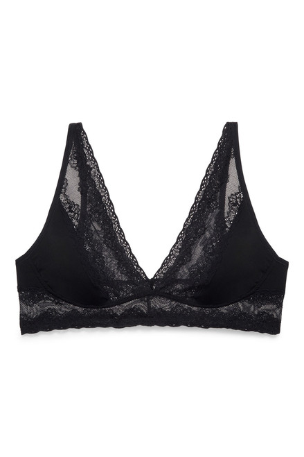 Natori Women Bliss Perfection Lace Trim Bralette (Cafe, X-Small