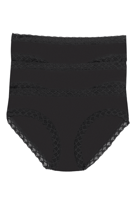 Buy Bliss French Cut Brief 3 Pack - Black Online