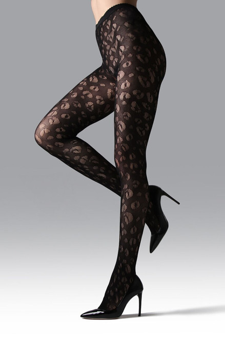 Leopard Mix Sheer Tights by Natori at ORCHARD MILE