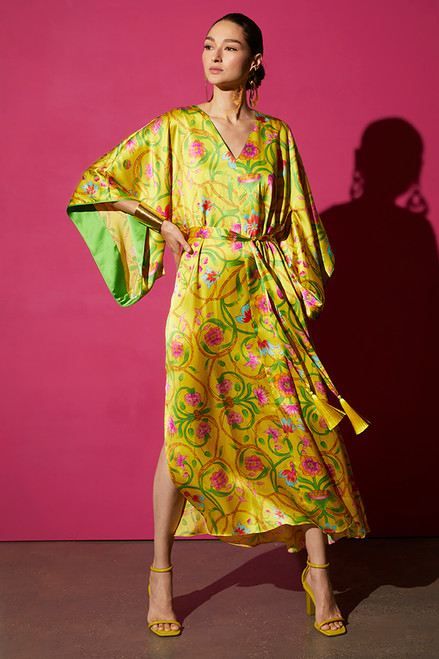 Kamakura Belted Silk Caftan