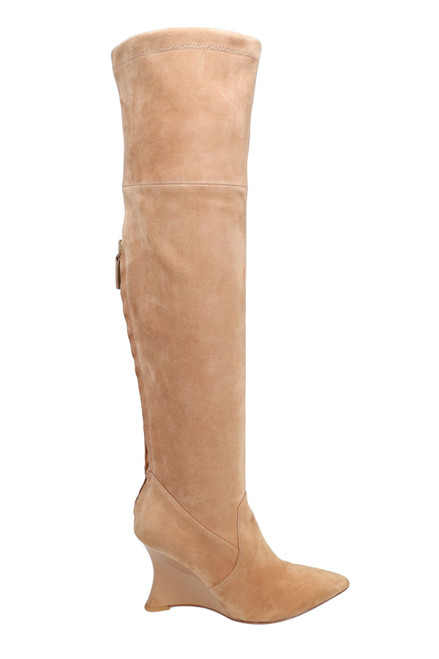 Buy Natsu Stretch Suede Over The Knee Wedge Boot Online Natori 6945