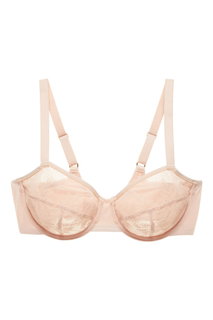 Sexy Lace Unlined Bra - Nude - B0011