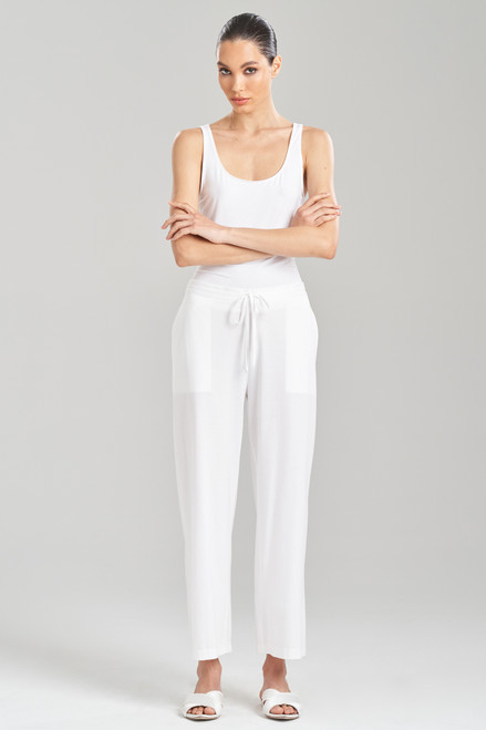 White Lounge Pants & Shorts for Women