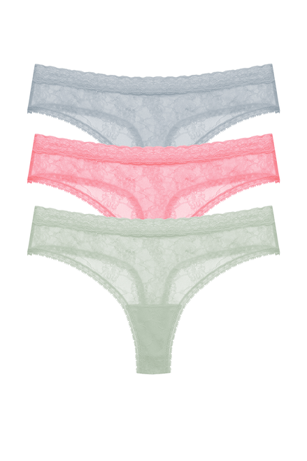 I.N.C. International Concepts Women's 3-Pk. Lace Thong Underwear