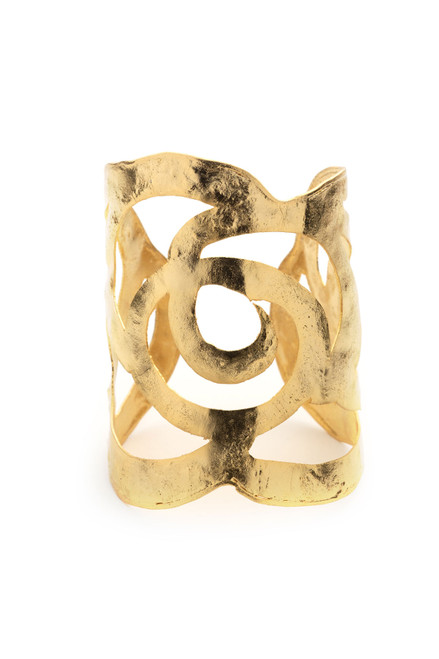 Gold Plated Scroll Cuff - Natori