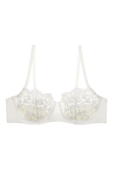 Shop Now! Bridal BRA PANTY with embroidered lyra net AT prestitia