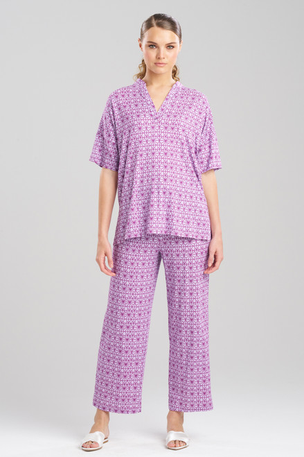 Imperial Treasures Luxe Sateen Capri Pajama Set