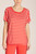 Taki Short Sleeve Stripe Top - Guava (Red)