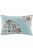 Fretwork Aqua Tall Oblong Pillow