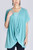 Melange Knitwear Topper - Blue