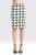 Checker Print Spacer Pencil Skirt