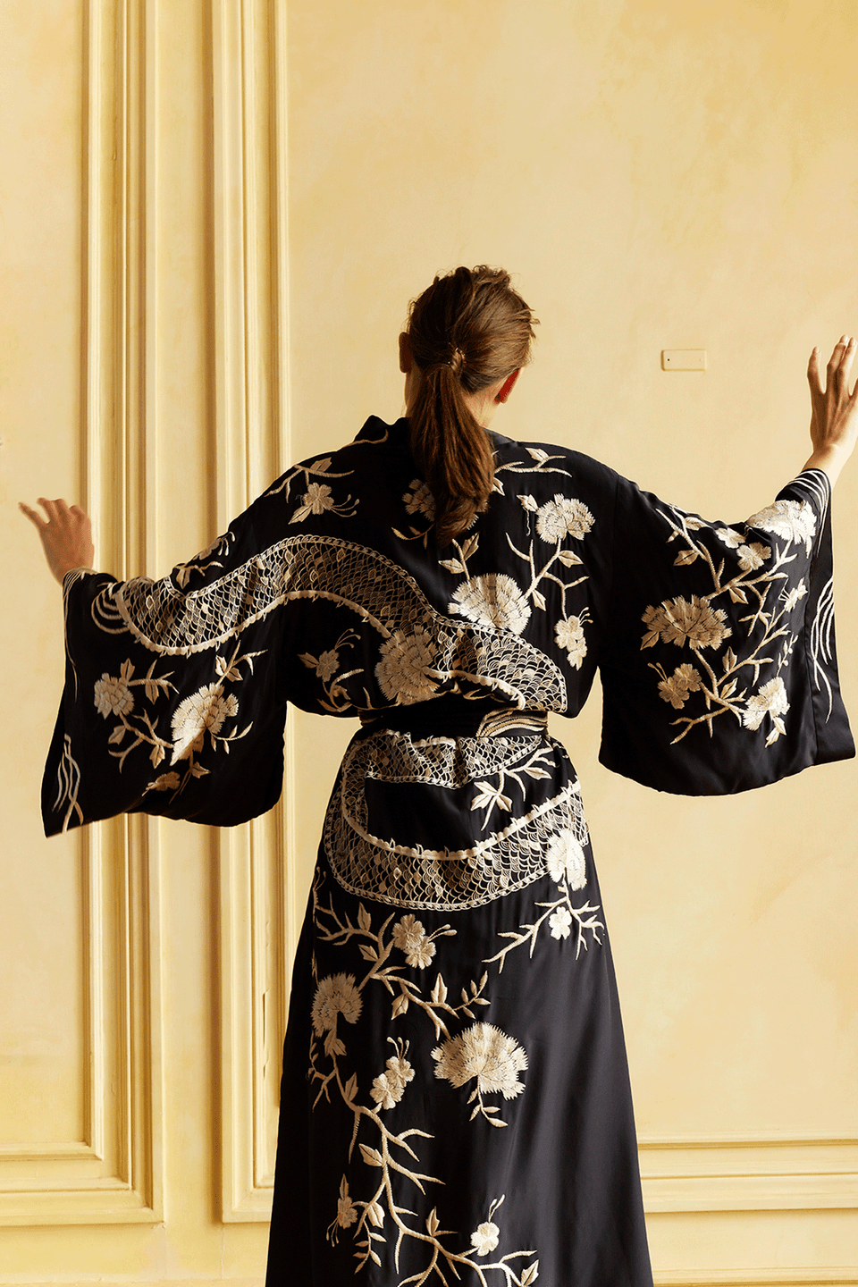 Couture Floral Dragon Robe