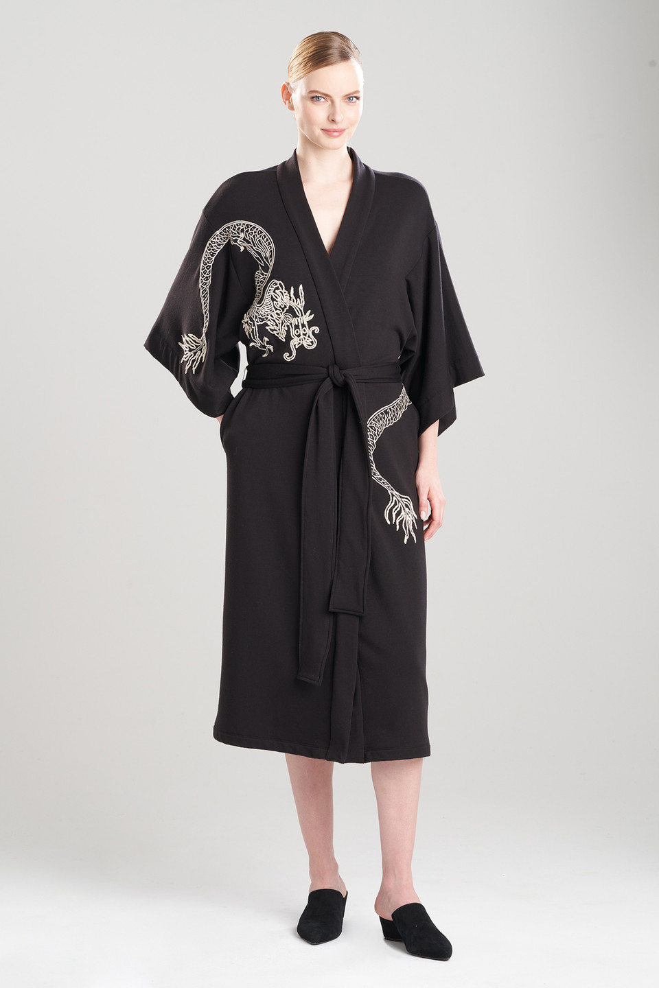 Buy Cocoon Embroidered Robe Online | Natori