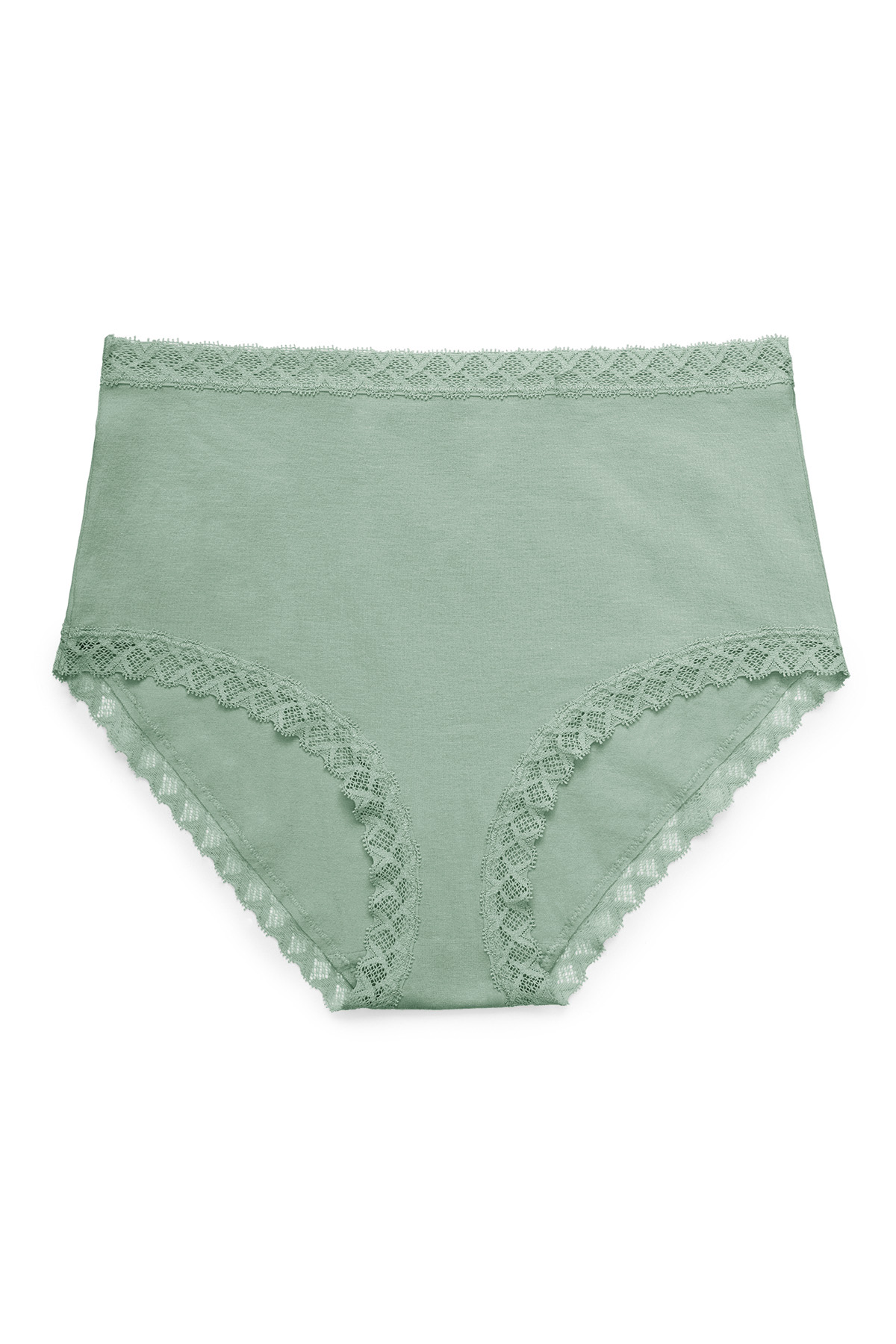 Natori Bliss Lace-Trim Cotton Brief Underwear 156058