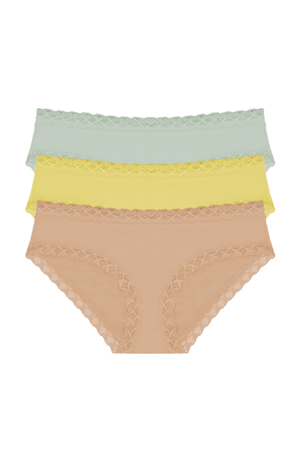 Bliss French Cut Brief 3 Pack - Cafe