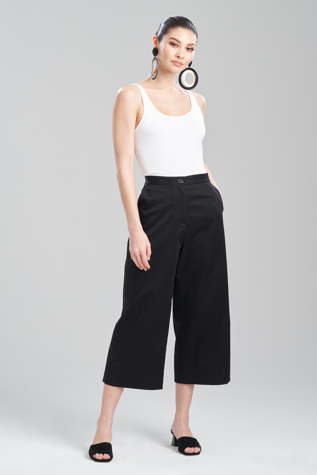 Anabelle Cropped Wide-leg Trouser – Trinity Clothing