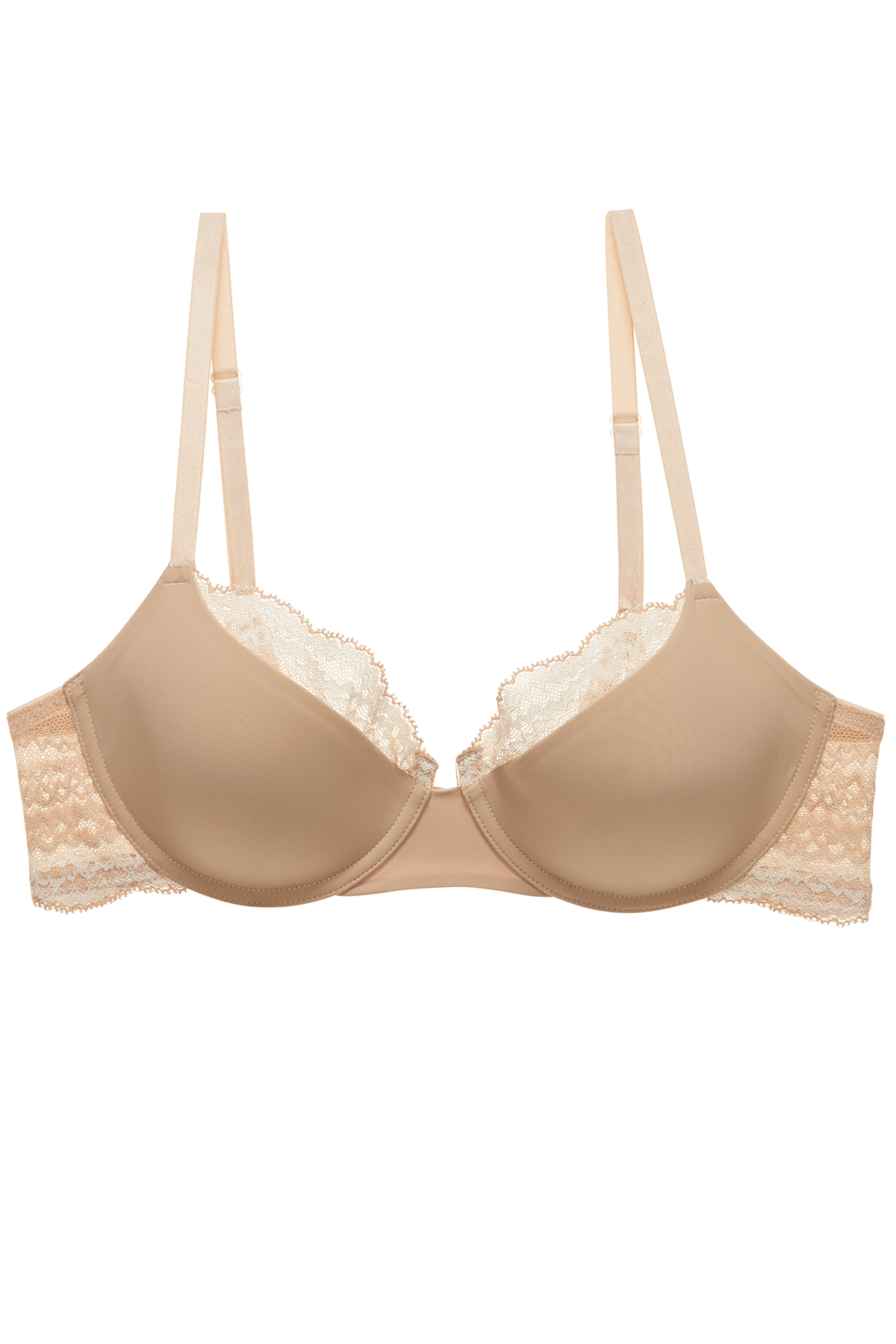 Natori Women's True Decadence Full Figure Cut and Sew Underwire Bra,  Cafe/Ivory, 30G at  Women's Clothing store