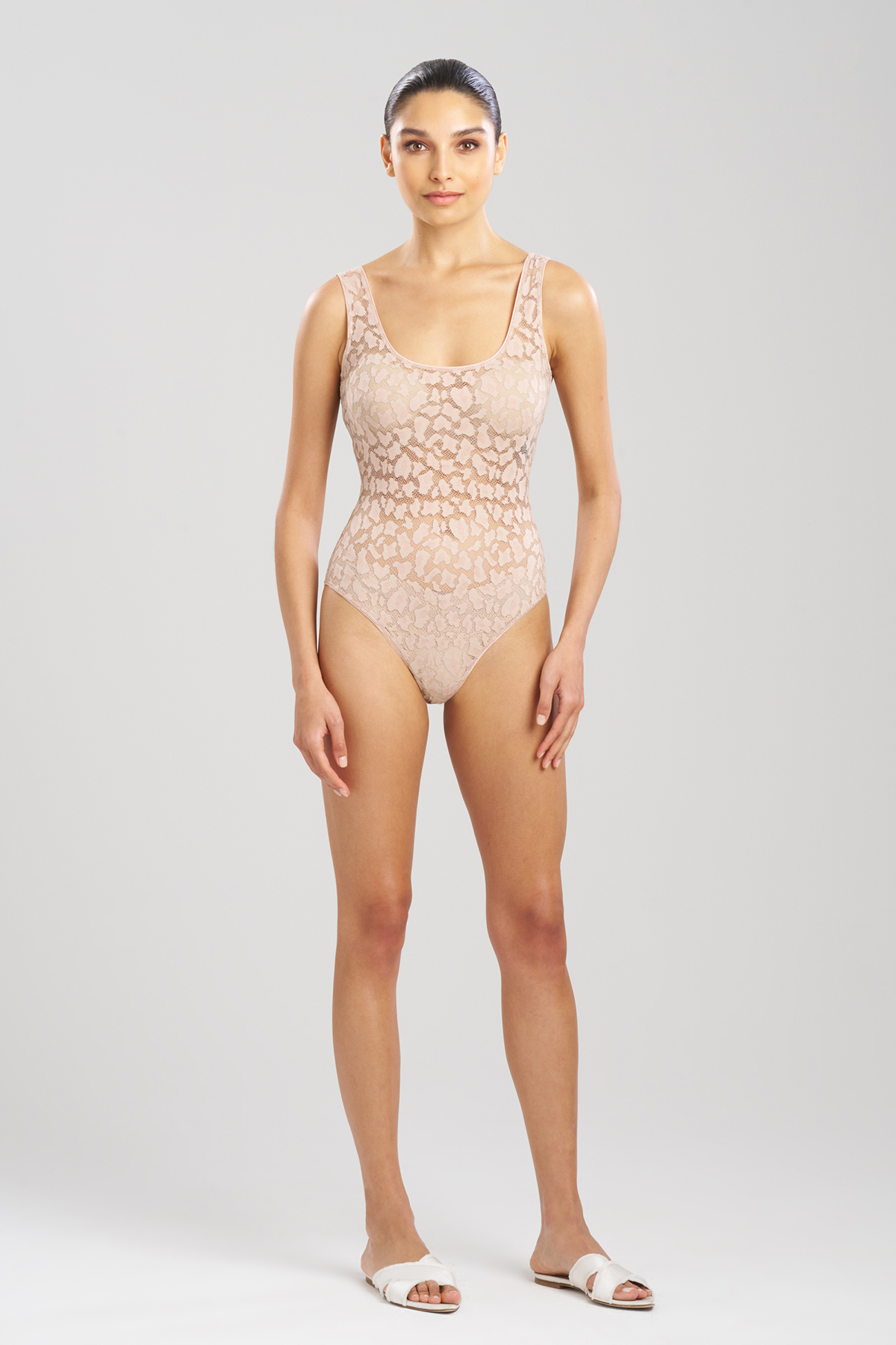 Sheer Luxe Square Neck Bodysuit