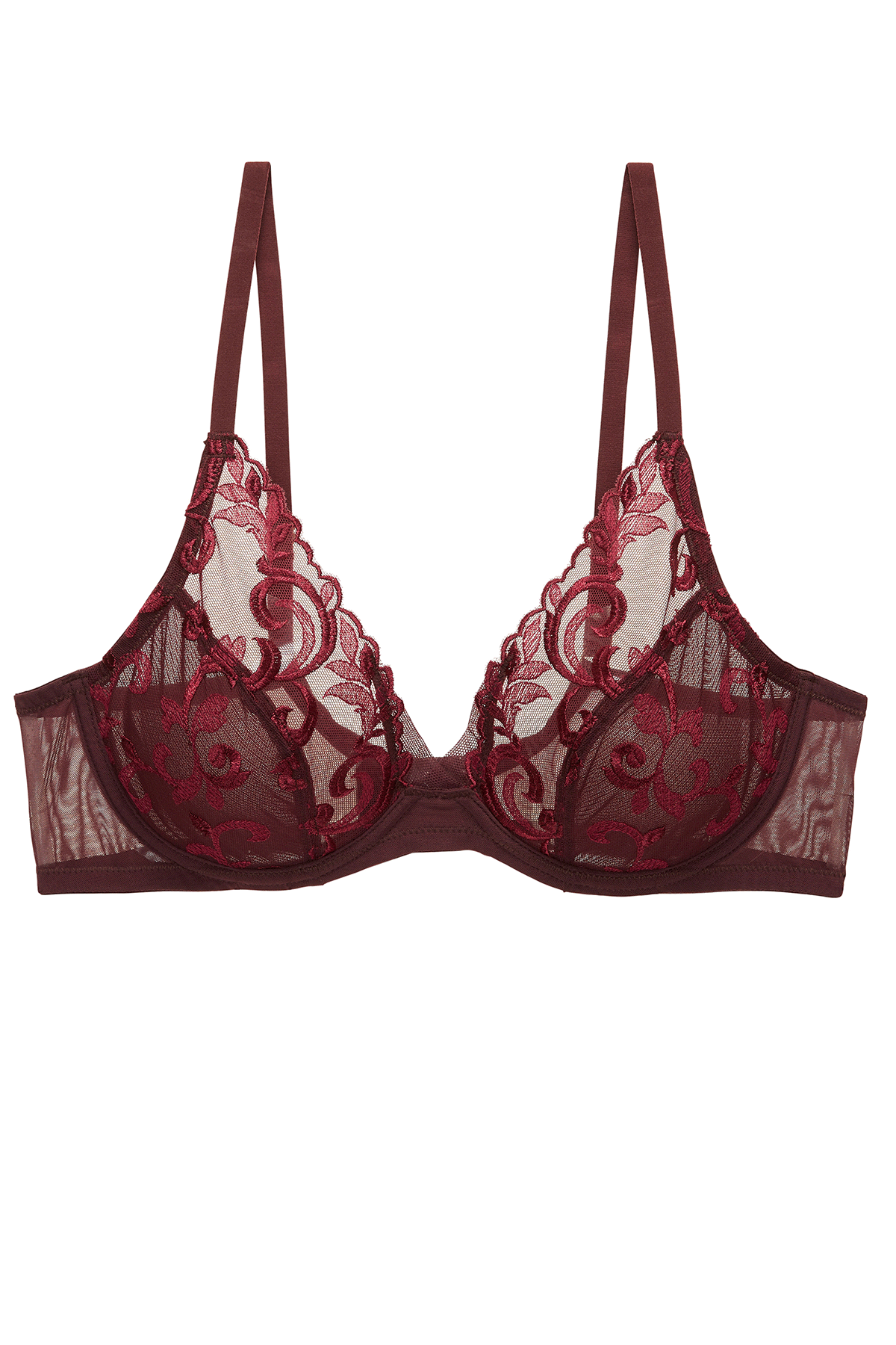 Stunning Maroon Victoria's Secret Bra in Size 34DDD