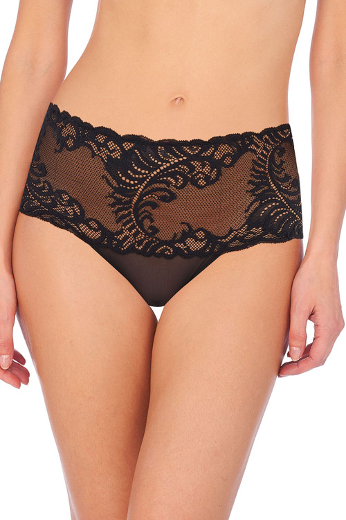 Natori Feathers Girl Brief Panty In Black