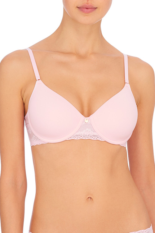 Natori Bliss Perfection Contour Underwire Soft Stretch Padded T-shirt Everyday Bra (32ddd) Women's In Peony