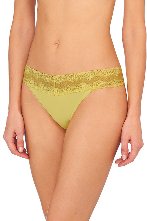 Natori Bliss Perfection One-size Thong In Citrine