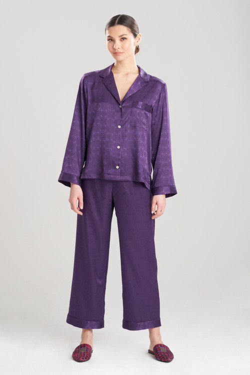 Natori Infinity Jacquard Pajamas In Amethyst