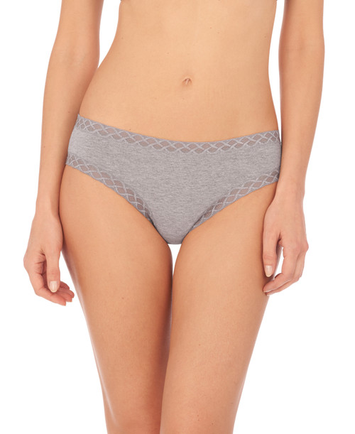 Natori Bliss Girl Brief 3 Pack Panty In Grey/jewel Violet/black