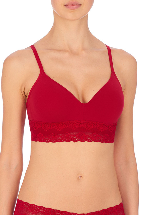 Natori Bliss Perfection Contour Soft Cup Wireless Bra (34c) In Strawberry