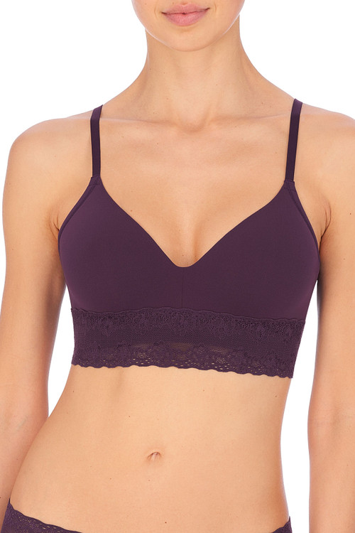 Natori Bliss Perfection Contour Soft Cup Wireless Bra (32d) In Blackberry