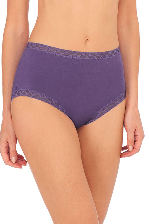 Natori Bliss Full Brief Panty In Blue Lavender