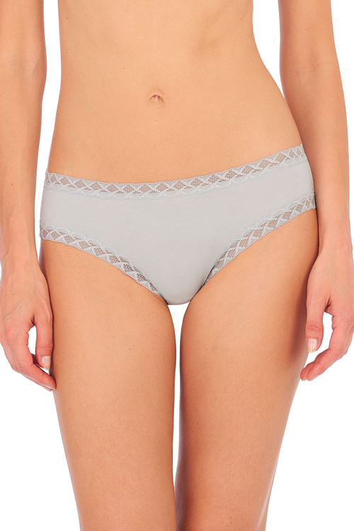 Natori Bliss Girl Comfortable Brief Panty Underwear With Lace Trim In Dusk