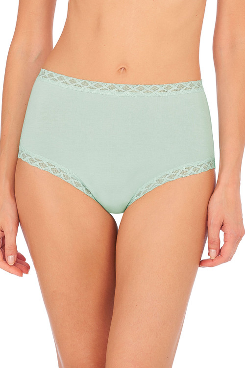 Natori Bliss Cotton Full Brief In Green