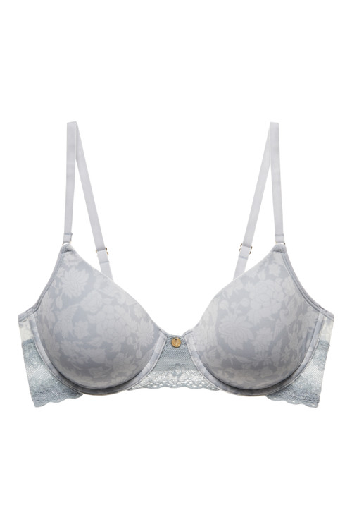 Natori Bliss Perfection Contour Underwire Soft Stretch Padded T-shirt Everyday Bra (34c) Women's In Dusk Kana Print