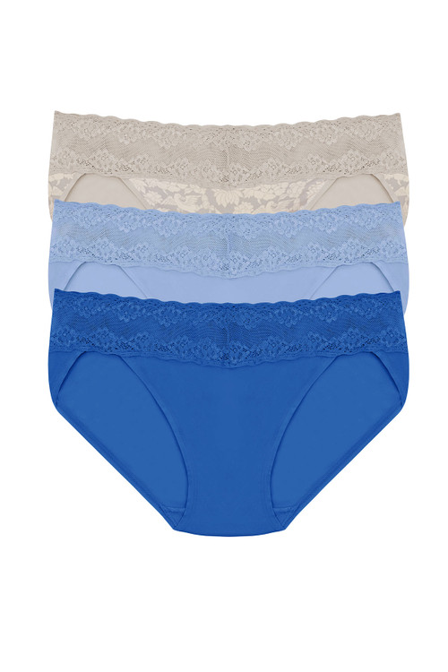 NATORI BLISS PERFECTION ONE-SIZE V-KINI 3 PACK PANTY