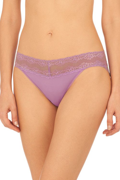 Natori Bliss Perfection Soft & Stretchy V-kini Panty Underwear In Violette