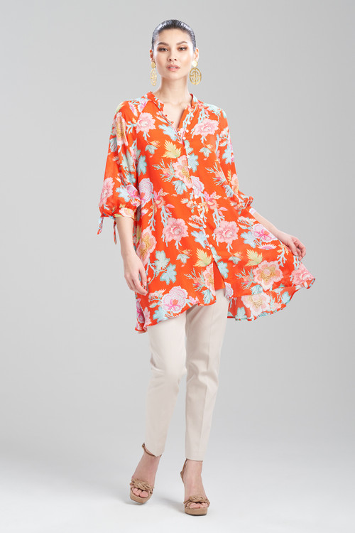 NATORI AMANPULO OBI SILK OVERSIZED TOP