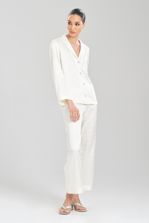 Natori Infinity Jacquard Pajamas In Ivory