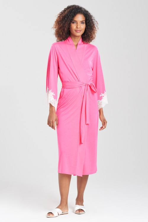 NATORI LUXE SHANGRI-LA TENCEL™ WRAP ROBE