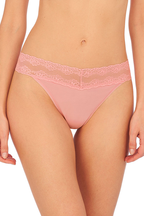 Natori Bliss Perfection One-size Thong In Blossom