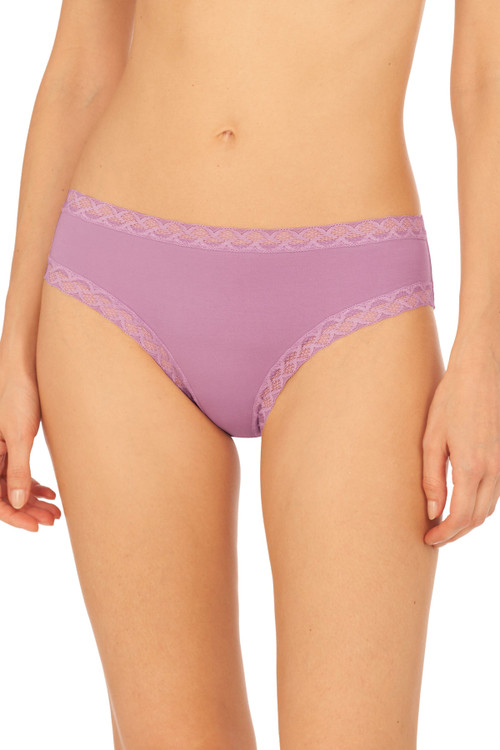 Natori Bliss Girl Comfortable Brief Panty Underwear With Lace Trim In Freesia