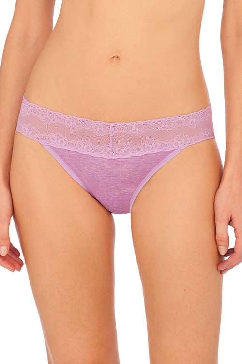 Natori Bliss Perfection Soft & Stretchy V-kini Panty Underwear In Freesia Heather Print