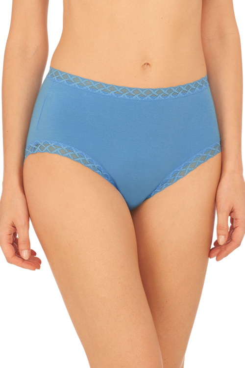 Natori Bliss Full Brief Panty In Retro Blue