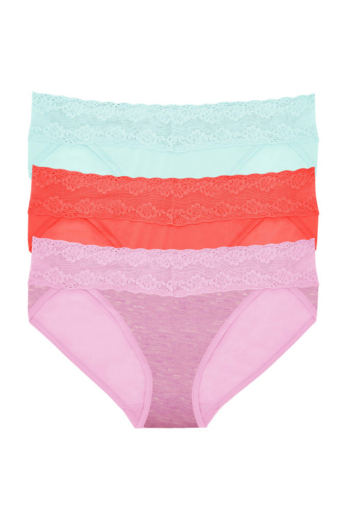 Natori Bliss Perfection V-Kini Panty 3-Pack