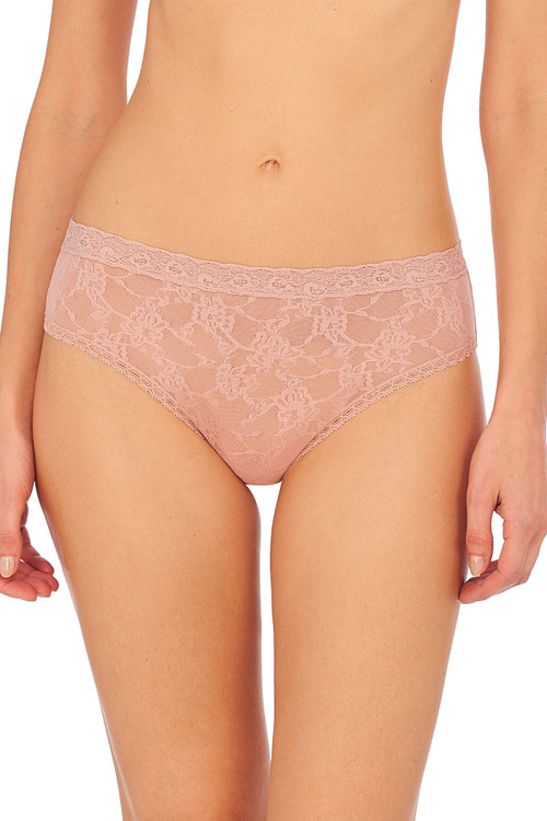 Natori Bliss Allure One-size Lace Girl Brief Panty In Rose