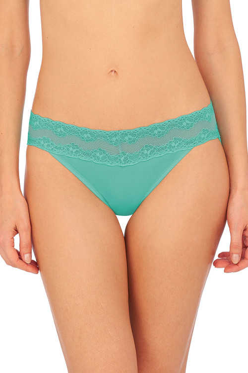 Natori Bliss Perfection Soft & Stretchy V-kini Panty Underwear In Beach Glass