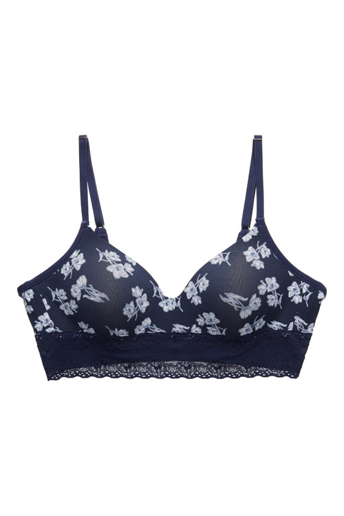 Midnight Navy Poppy Print